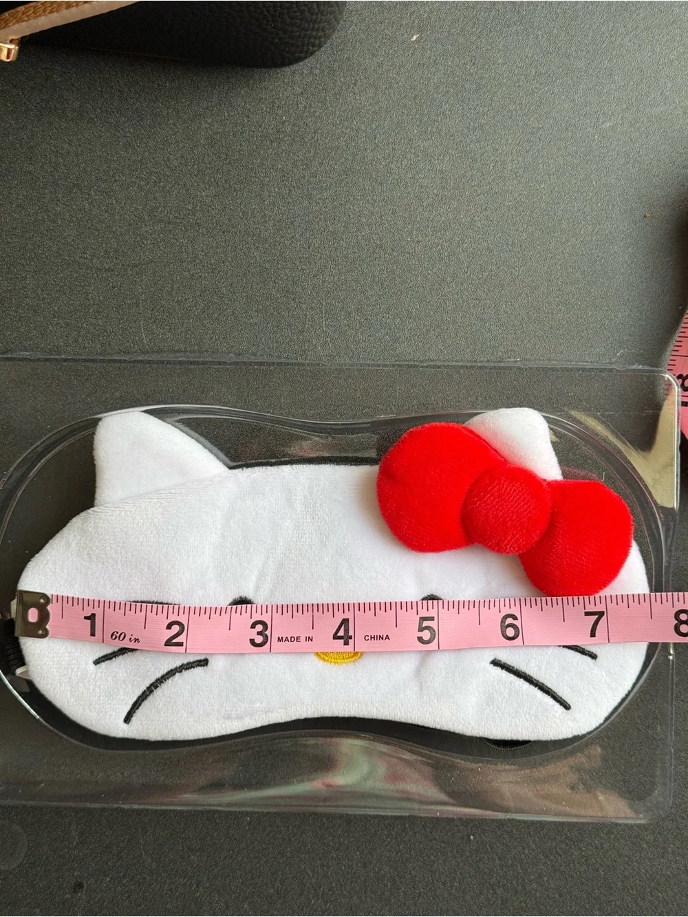 Hello Kitty Sleep Mask Packaging - White & Red Accents